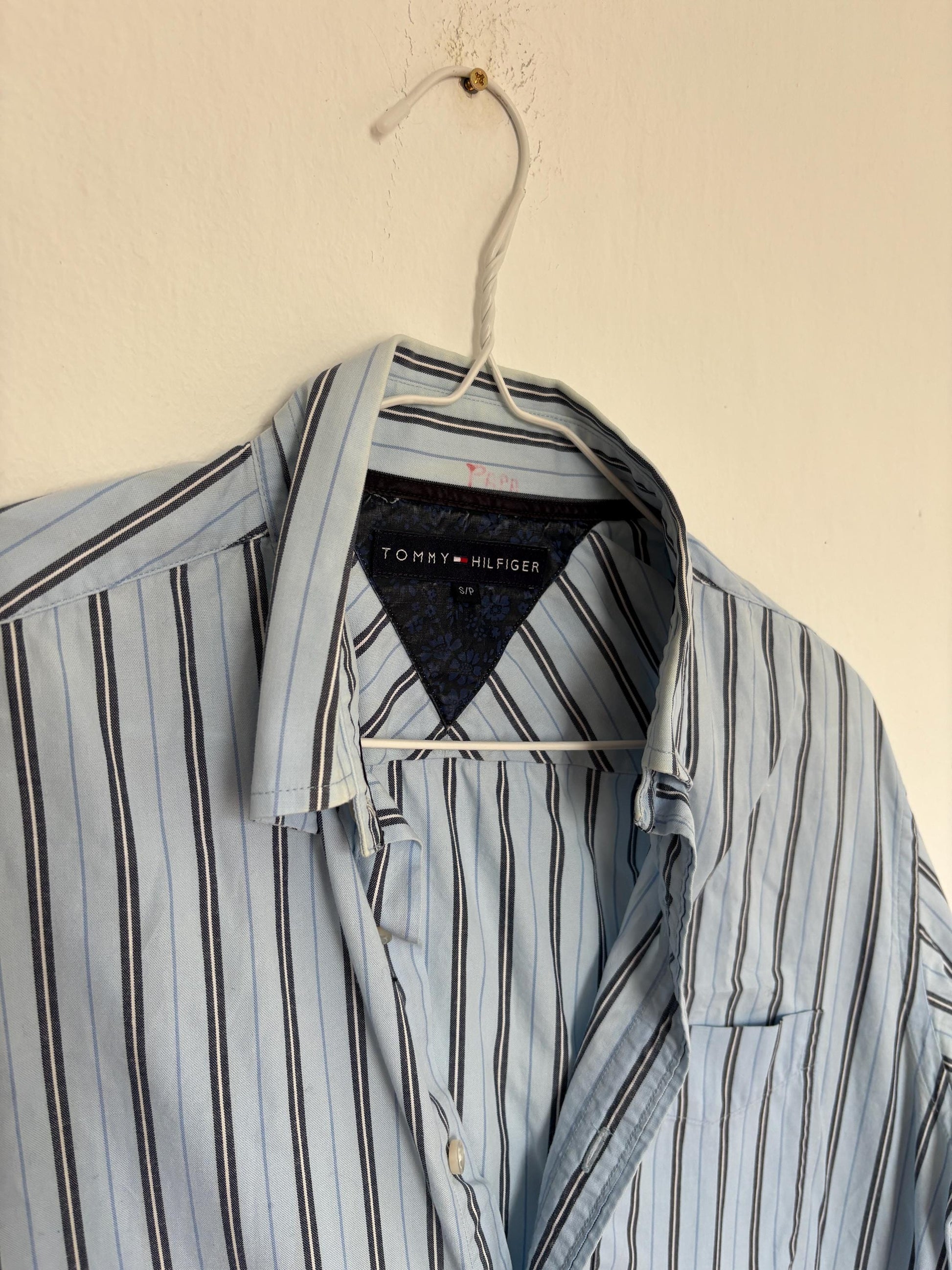 Vintage Tommy Hilfiger Button Up Shirt, Size S, 100% Cotton Unisex Fit oxford shirt, Preppy aesthetic clothing