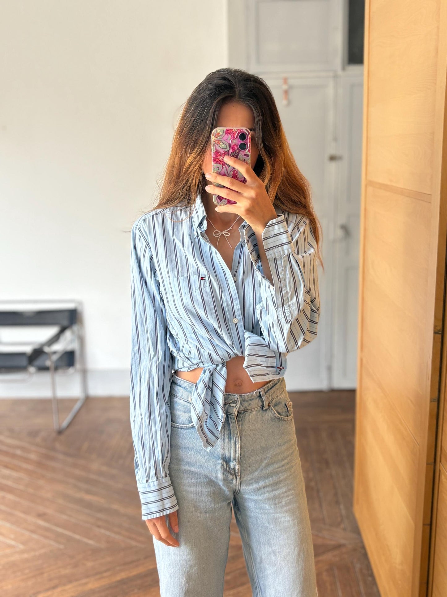 Vintage Tommy Hilfiger Button Up Shirt, Size S, 100% Cotton Unisex Fit oxford shirt, Preppy aesthetic clothing