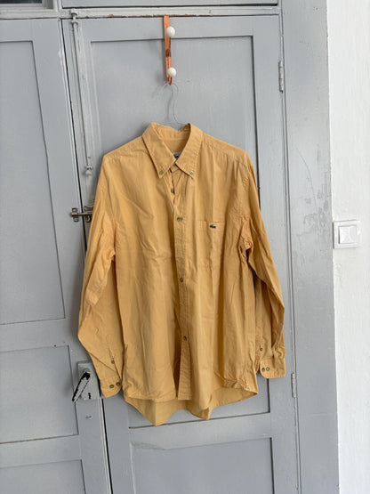 Vintage Yellow Lacoste Cotton Shirt — additional view 8