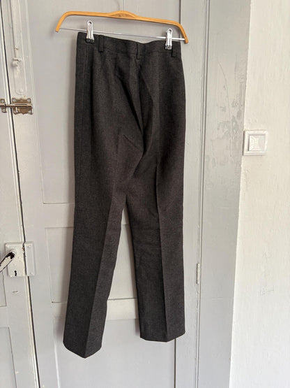 Vintage High Waist Formal Trousers in Luxe Fabric — additional view 10
