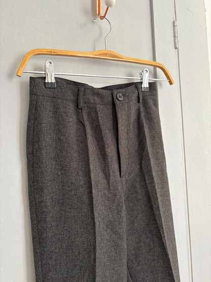 Vintage High Waist Formal Trousers in Luxe Fabric — additional view 8