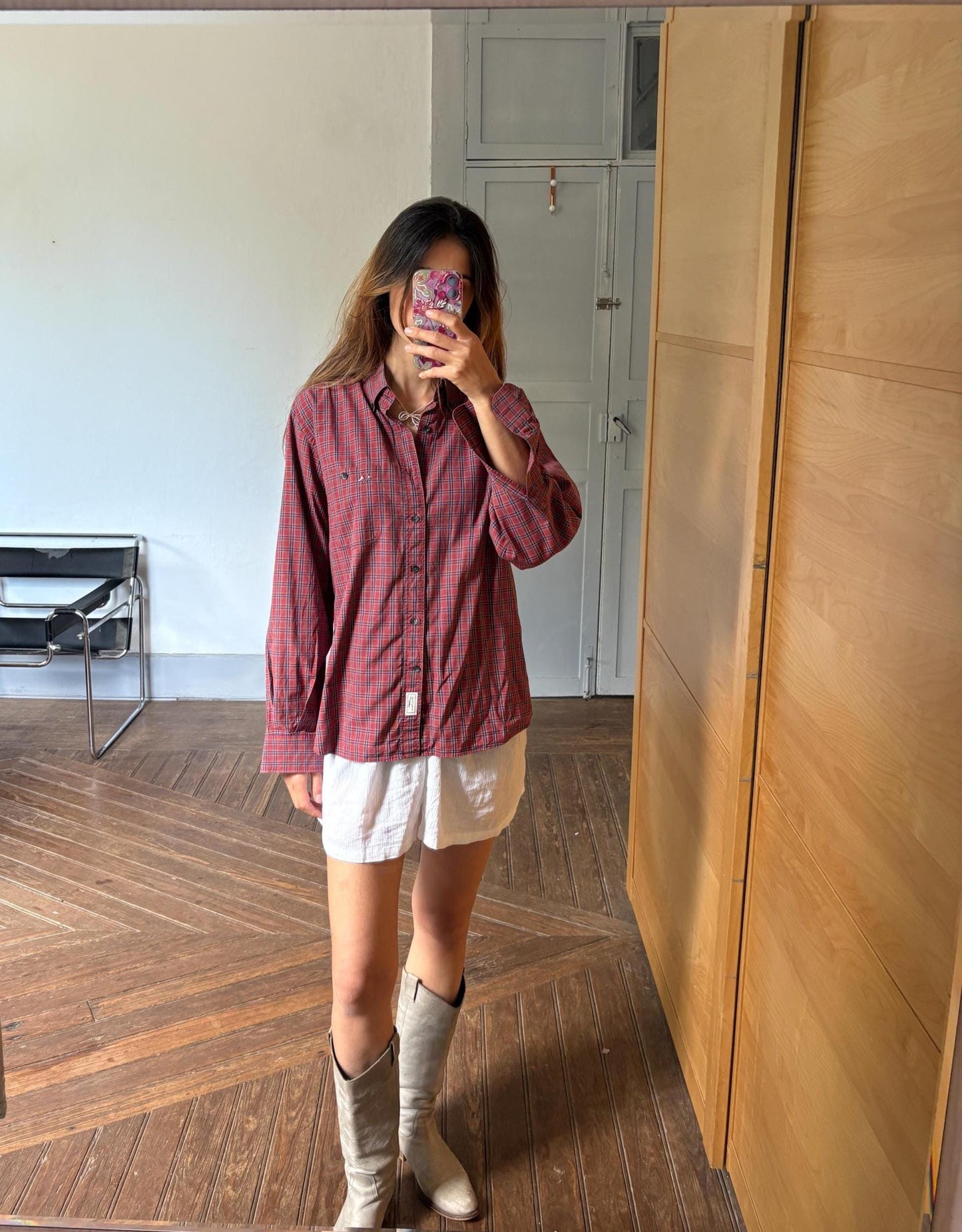 Luxury vintage cotton burberry summer blouse, lightweight button up shirt, vintage designer wear, preppy top, m