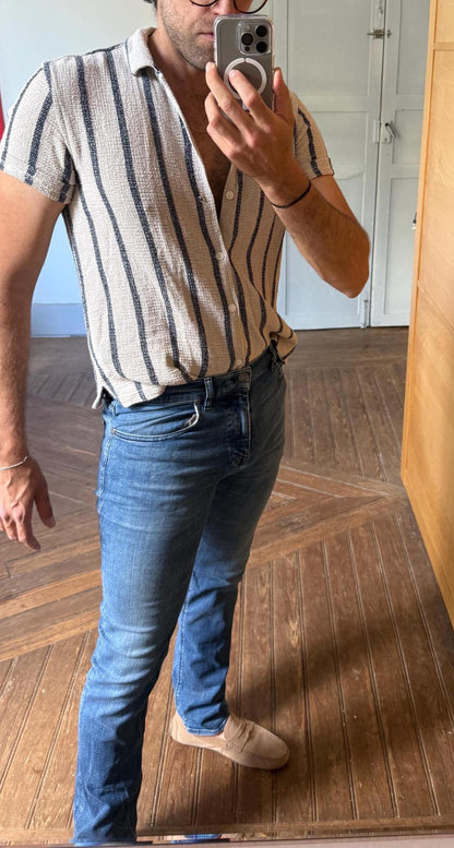 Hugo Boss Blue Wash Straight Leg Jeans — additional view 5