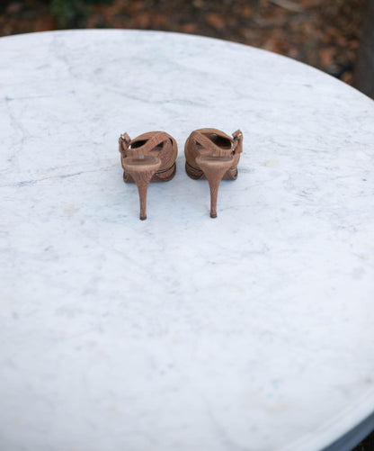 Vintage Open Toe High Heels — additional view 5