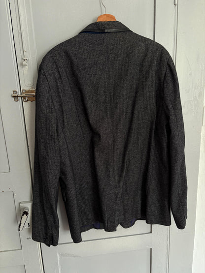 Classic Grey Herringbone Oversized Blazer — additional view 10