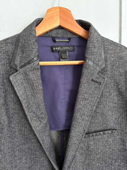 Classic Grey Herringbone Oversized Blazer — additional view 8