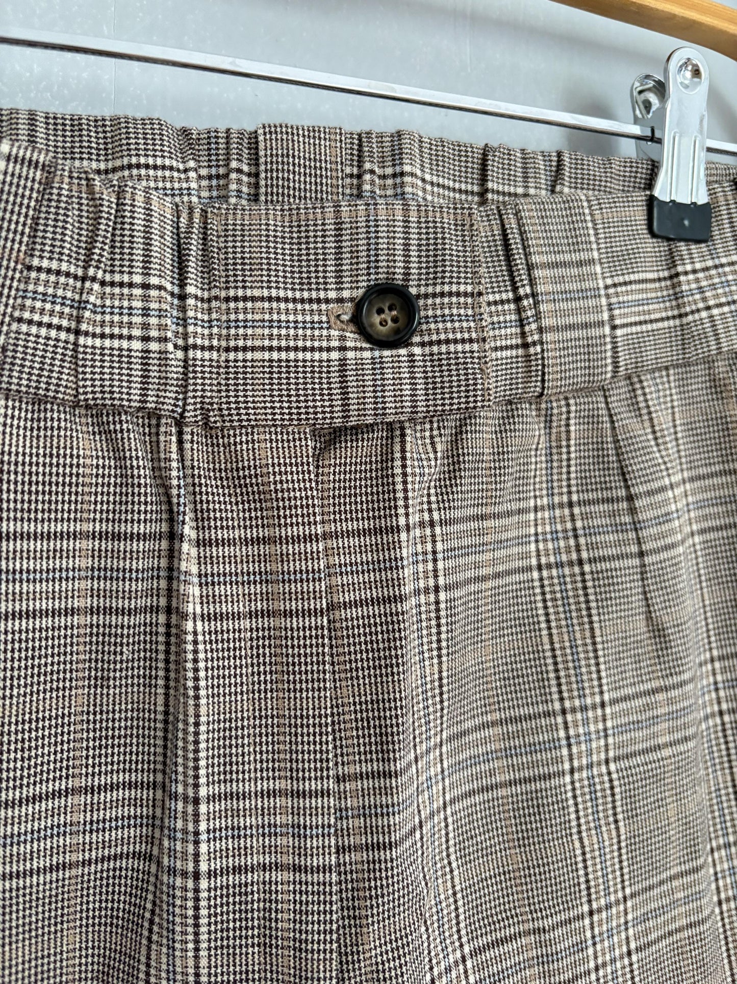 vintage light academia plaid pants, Essthetic trousers, petite fit cropped trousers,