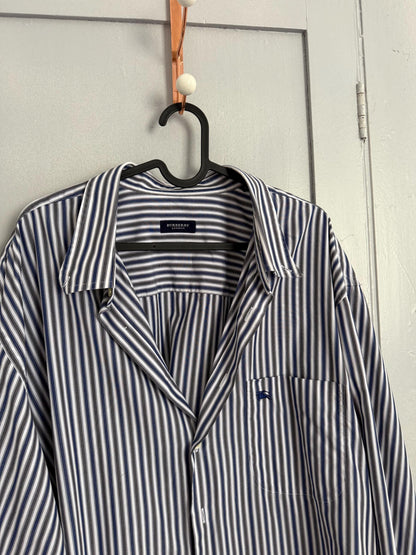 Vintage Burberry London Striped Cotton Shirt — additional view 9
