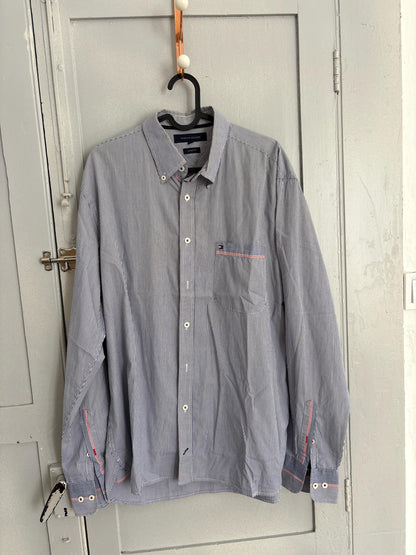 Vintage Tommy Hilfiger Striped Custom Fit Shirt — additional view 6