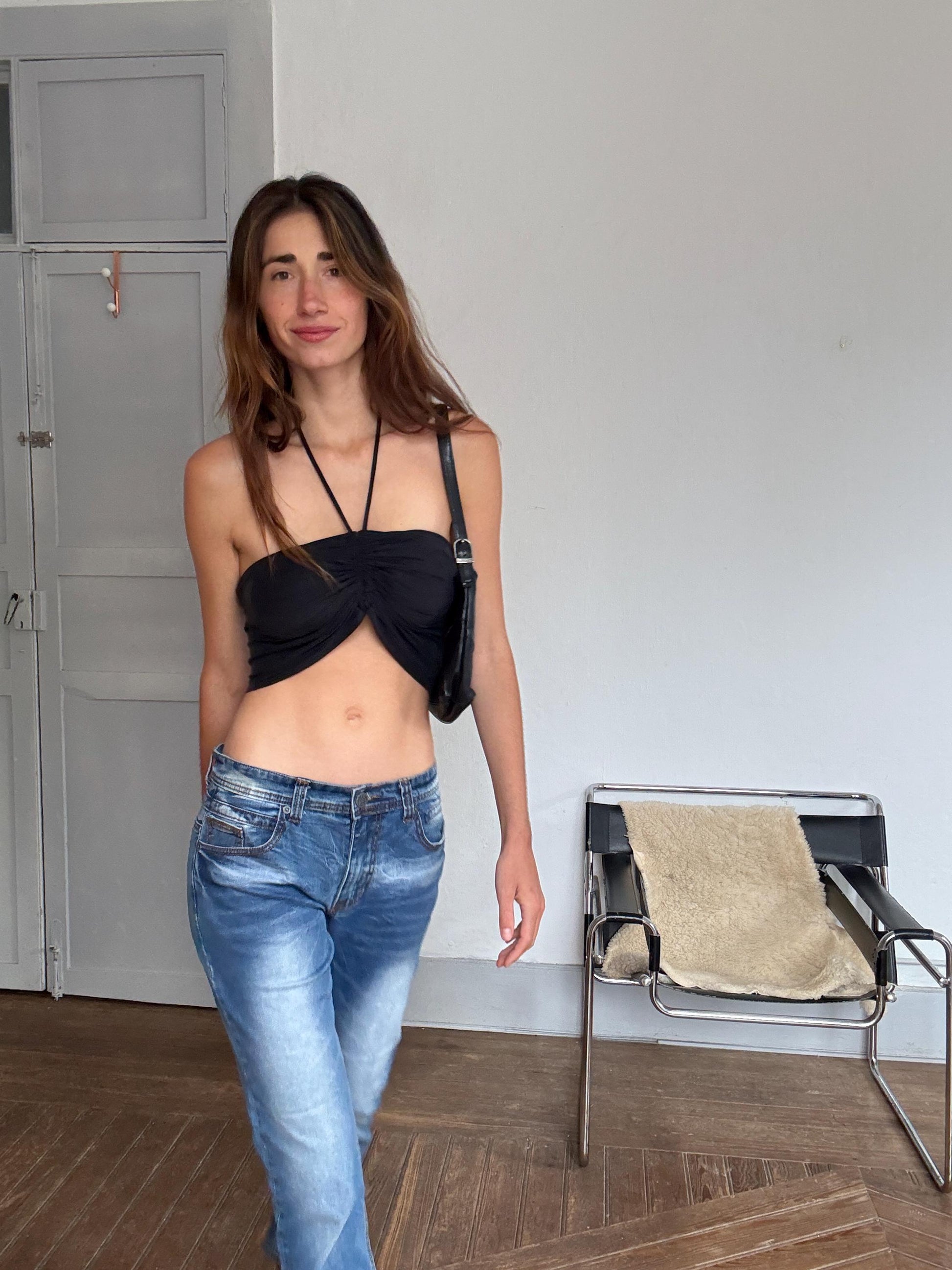 Vintage MEN's DSQUARED2 Jeans – Size 34, Distressed Mid-Wash Denim, Unisex Straight Leg Fit, Size M