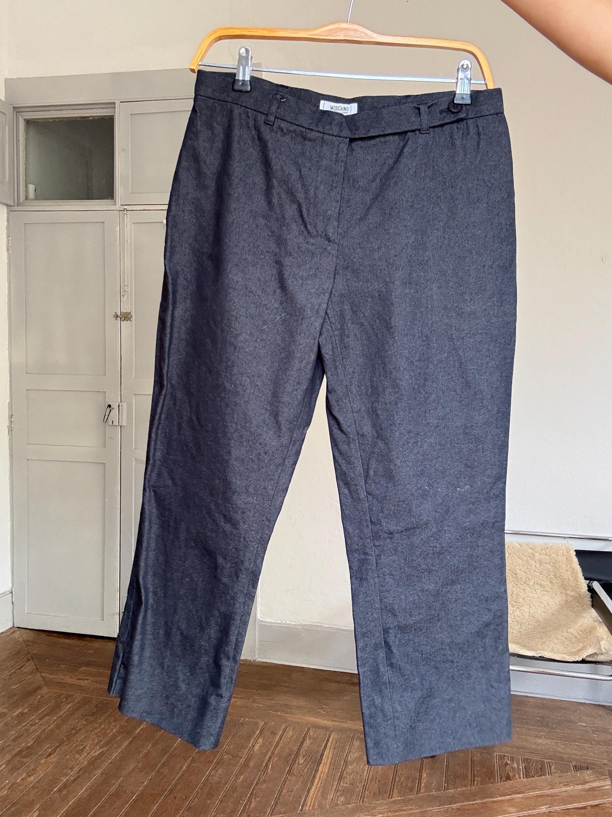 Vintage Moschino Cheap and Chic Cropped Pants – Size M, Luxury Designer Trousers