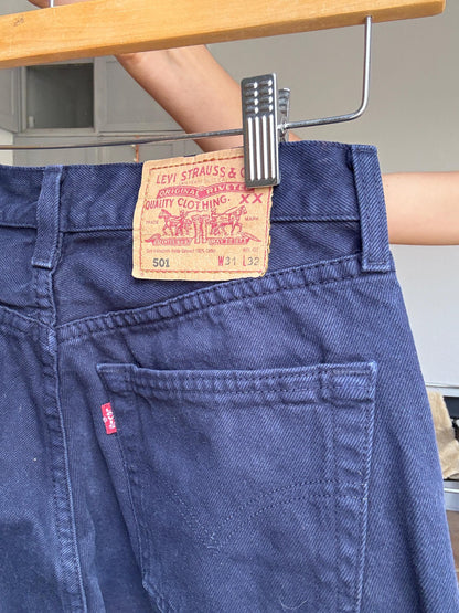 Vintage Navy Levi's 501 Jeans — additional view 9