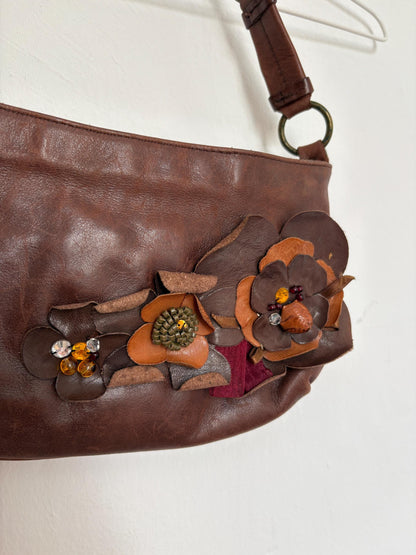 Vintage Massimo Dutti Leather Baguette Bag — additional view 7