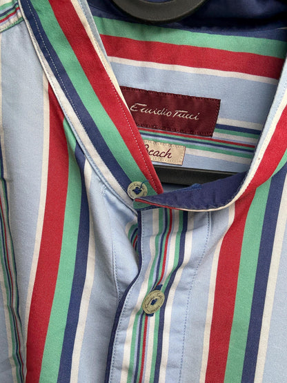 Vintage Striped Beach Shirt by Emidio Tucci — additional view 9