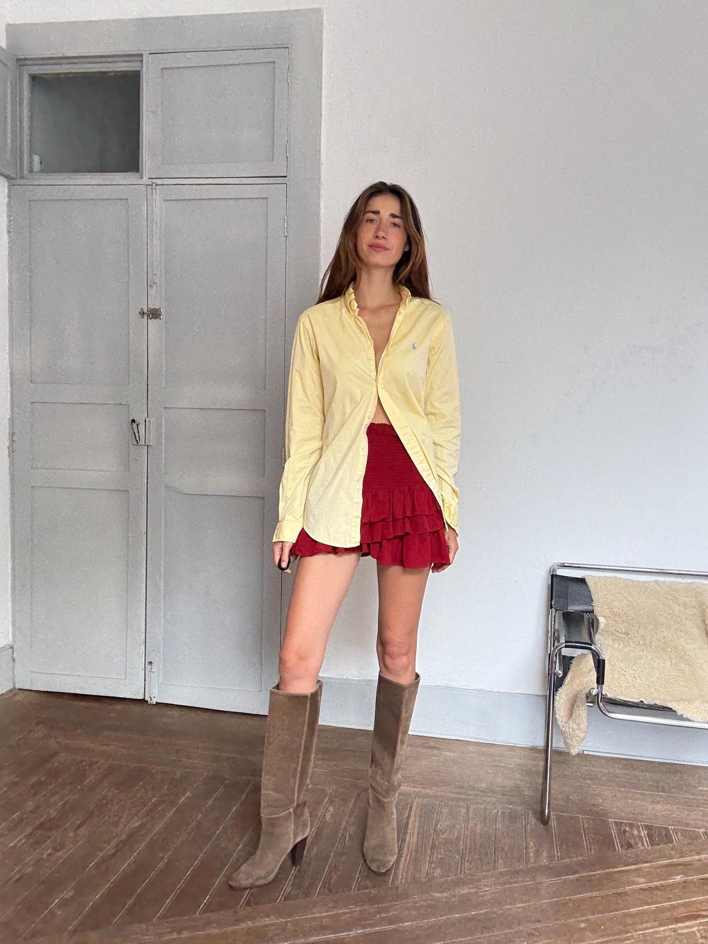 Vintage Ralph Lauren Button-Up Shirt | Custom Fit Tag 15/38 | Unisex Oversized Boyfriend Style | 100% Cotton | Y2K Preppy Classic