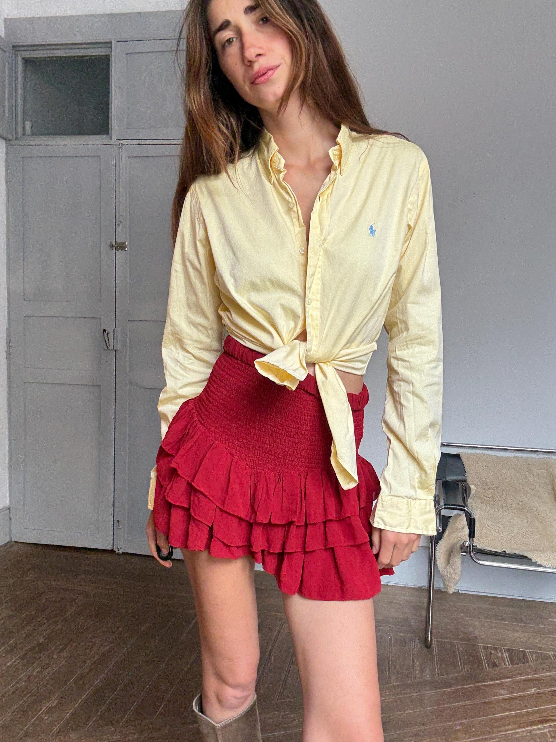 Vintage Ralph Lauren Button-Up Shirt | Custom Fit Tag 15/38 | Unisex Oversized Boyfriend Style | 100% Cotton | Y2K Preppy Classic