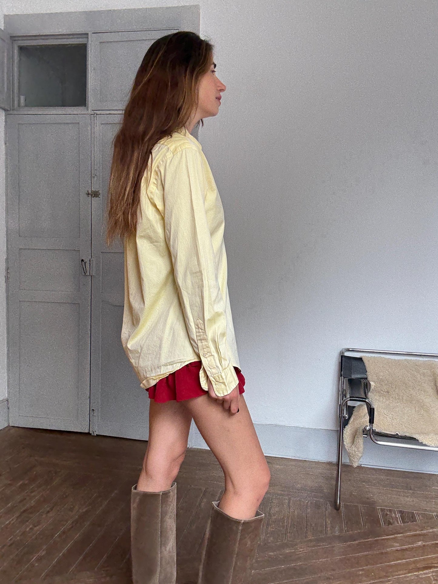 Vintage Ralph Lauren Button-Up Shirt | Custom Fit Tag 15/38 | Unisex Oversized Boyfriend Style | 100% Cotton | Y2K Preppy Classic