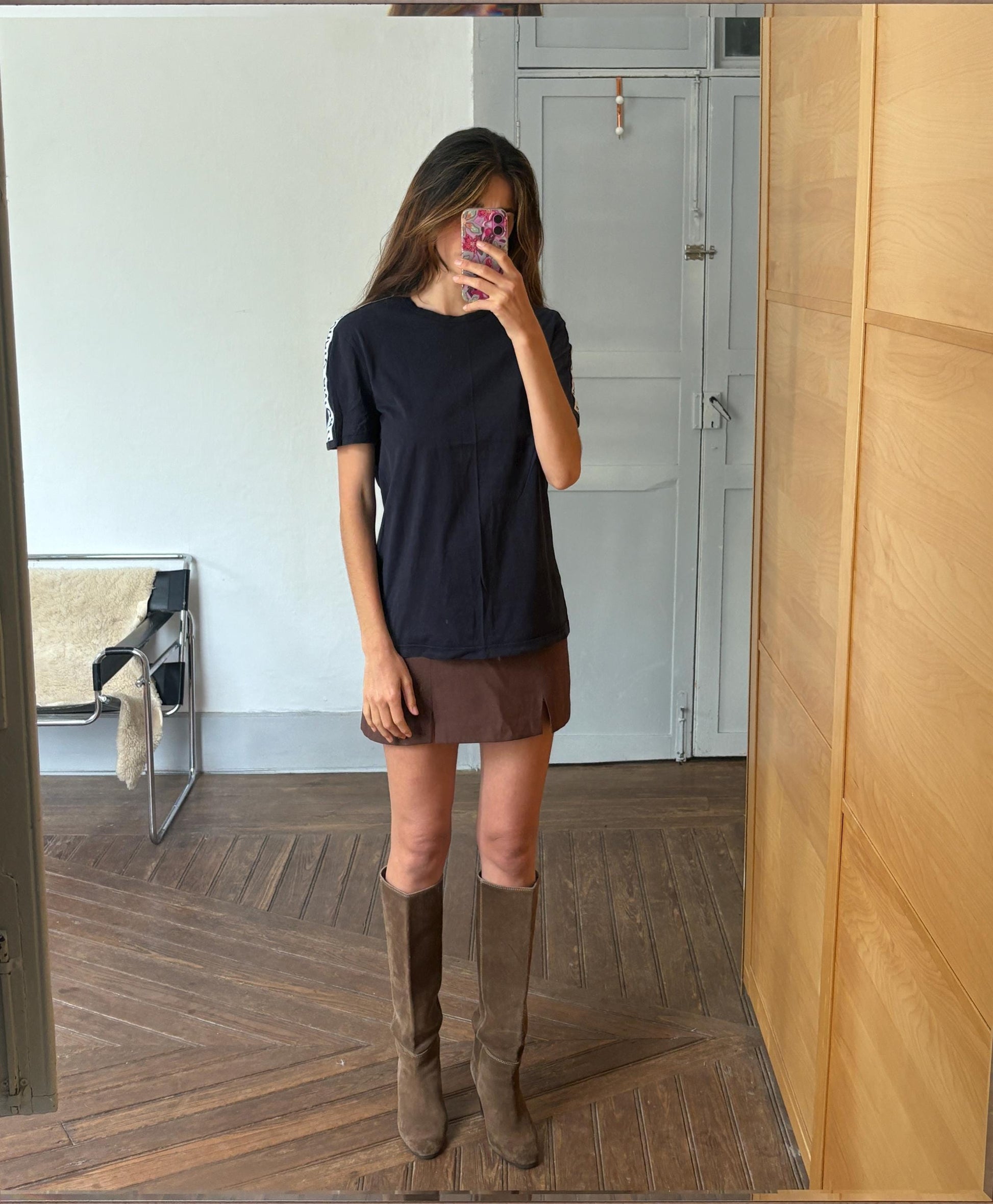 Antony Morato vintage t-shirt black cotton tee unisex streetwear logo top retro minimalist L