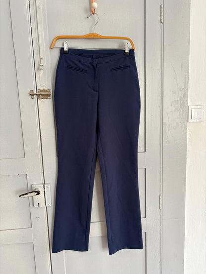 Italian Navy High-Waist Tailored Trousers — additional view 7