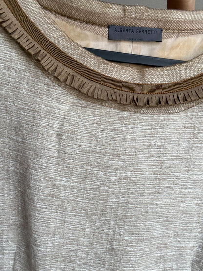 Silk & Cashmere Midi Dress by Alberta Ferretti — additional view 7