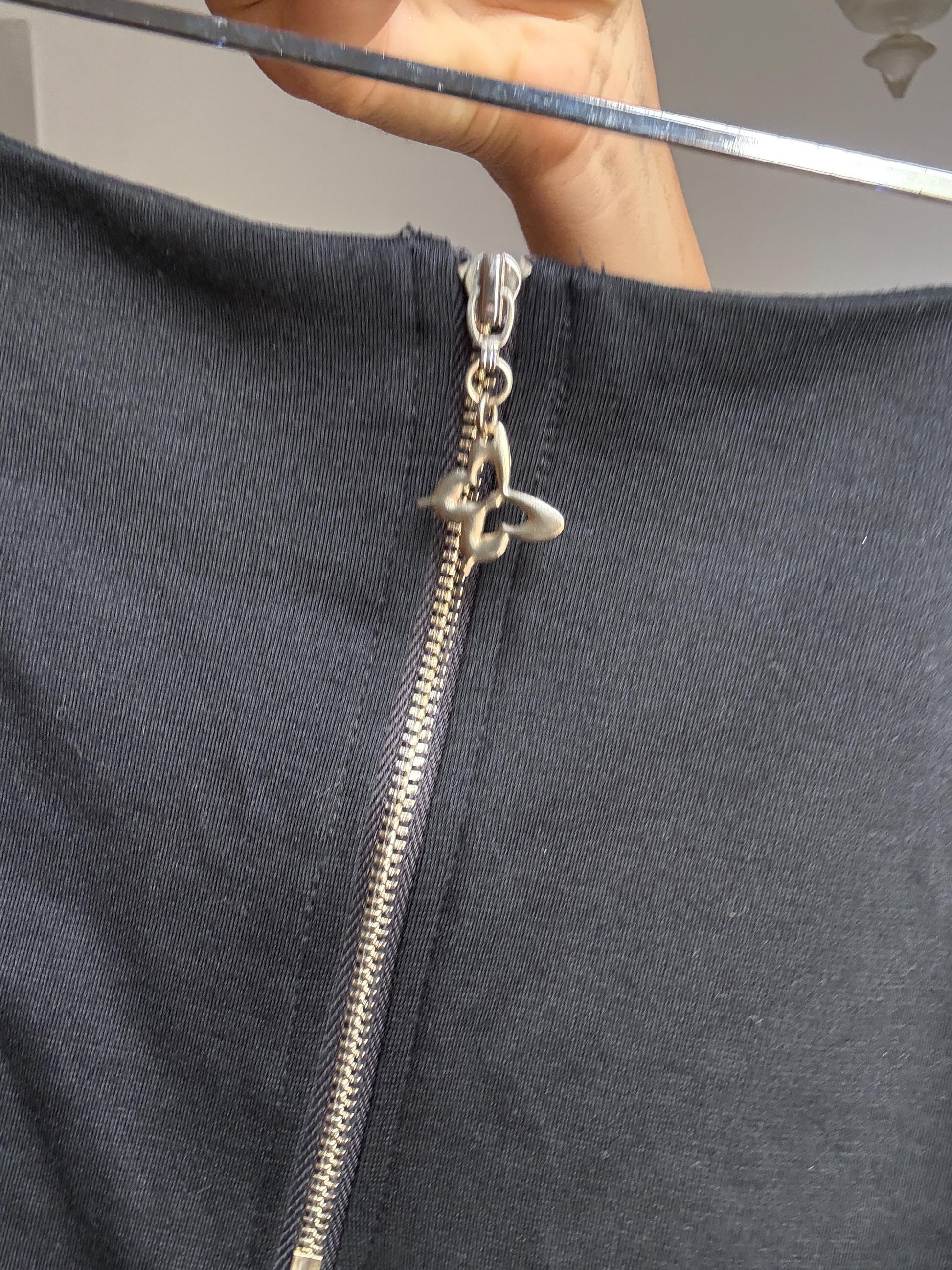 Sequin Mini Skirt – Vintage Party Skirt in Zigzag Gold Sparkle, Festive Y2K Night Out Piece, Size L, NYE/Christmas Look