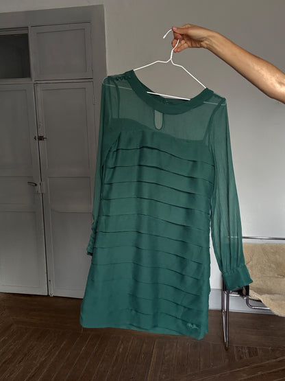 Sheer Green Mini Dress — additional view 8