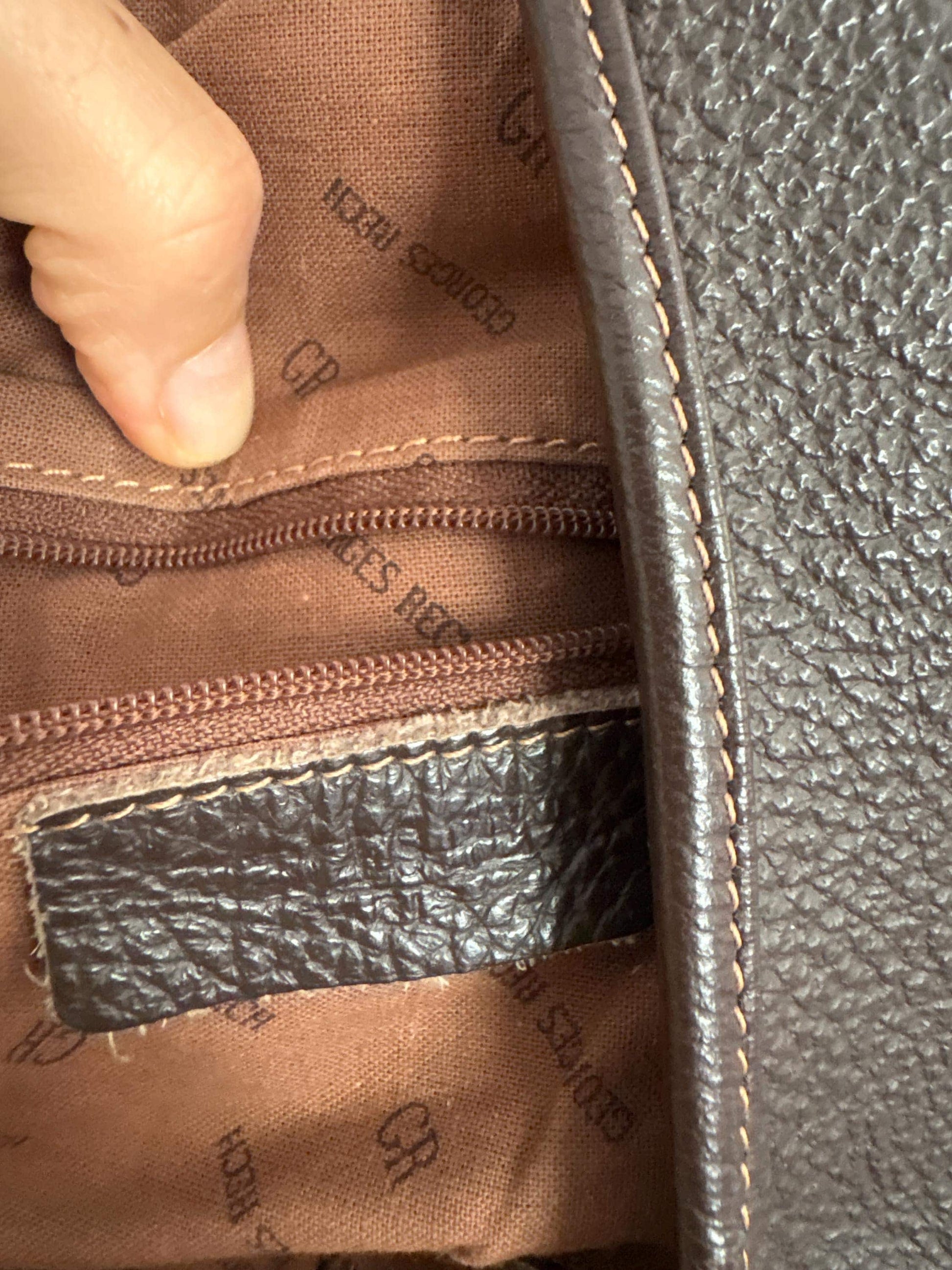 Vintage georges rech shoulder bag, genuine leather luxury brown bag, tassel detail gossip girl aesthetic, serena van der woodsen style