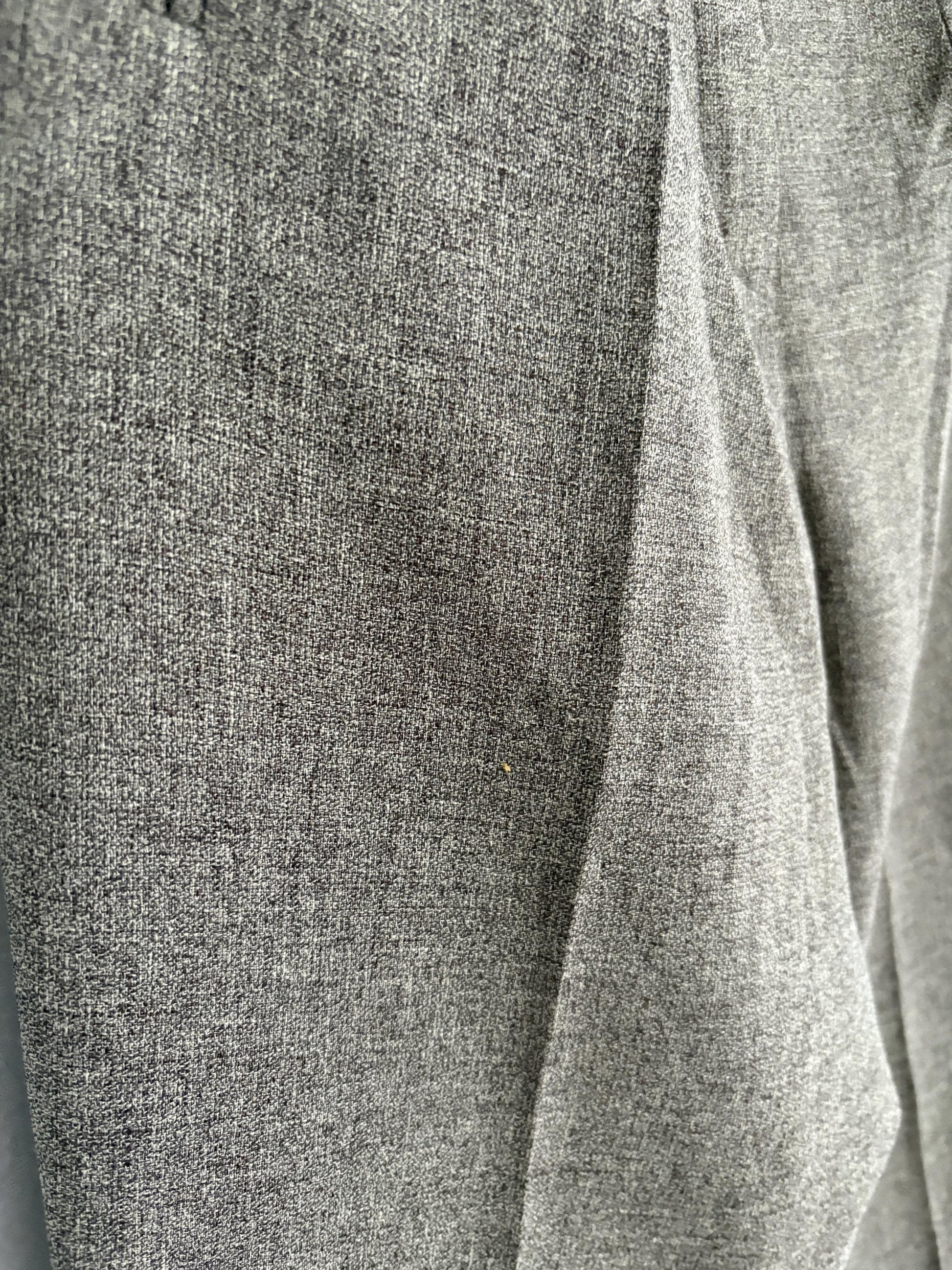 Vintage luxe italian pants for women, grey work wear office trousers, girlboss professional fit clothing, size xs - s