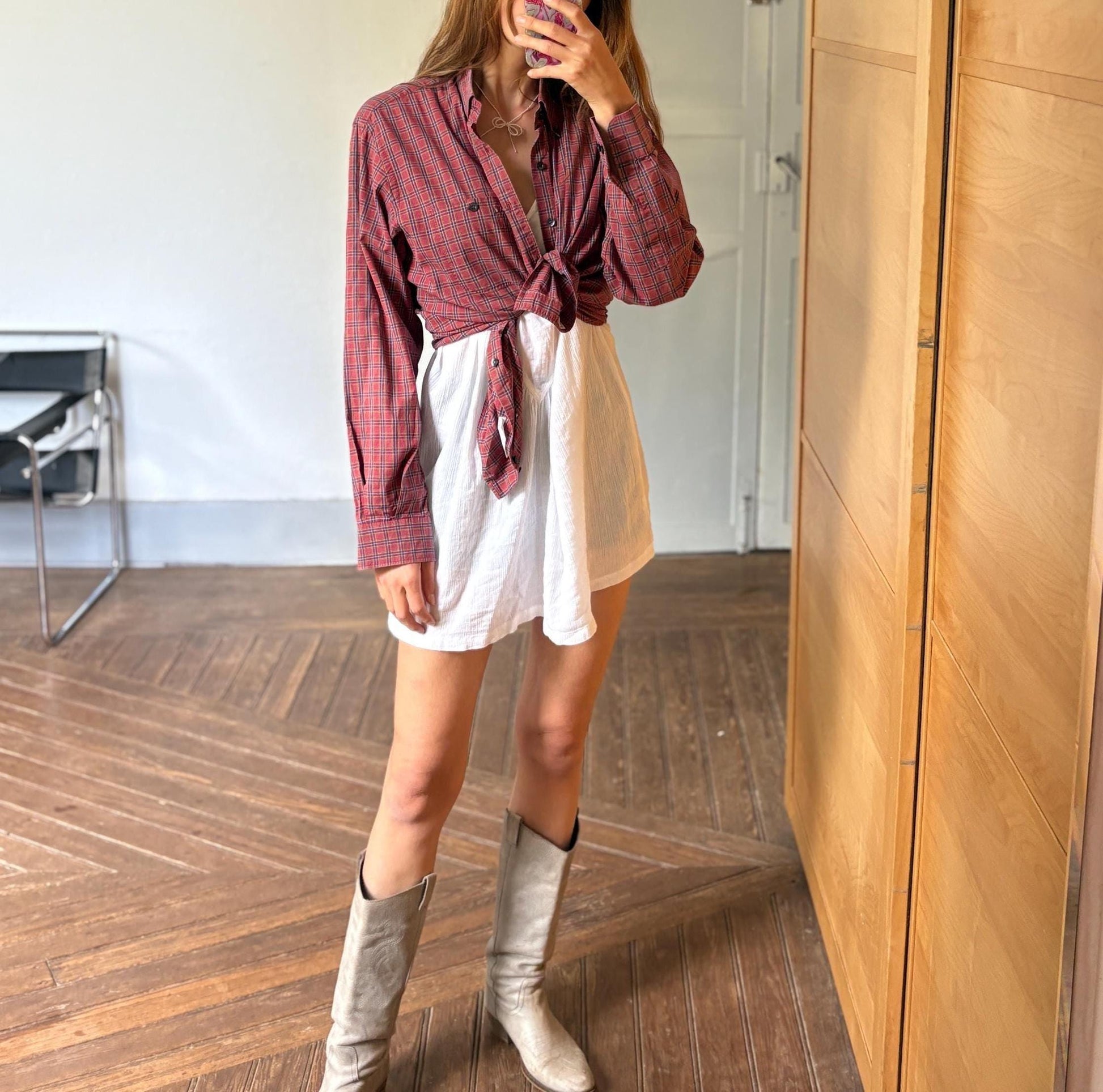 Luxury vintage cotton burberry summer blouse, lightweight button up shirt, vintage designer wear, preppy top, m