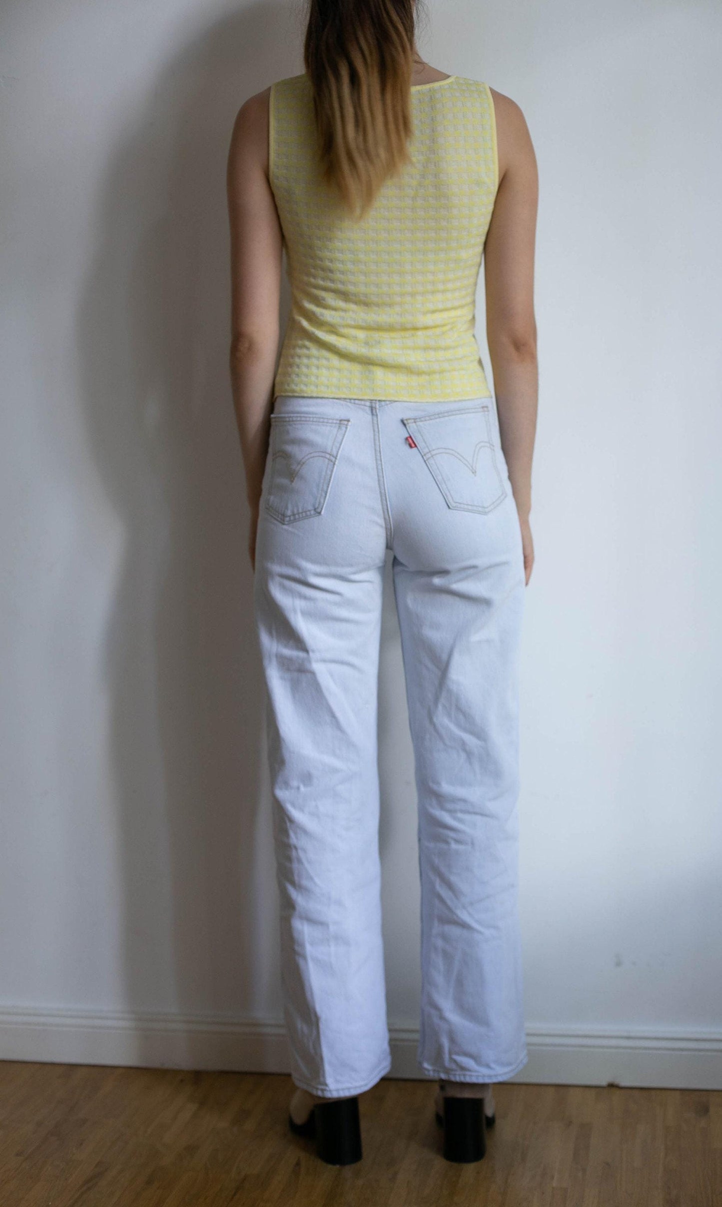 Vintage camisole / escada lemon yellow tank top / 90s women clothing / y2k aesthetic