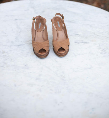 Vintage Open Toe High Heels — additional view 8