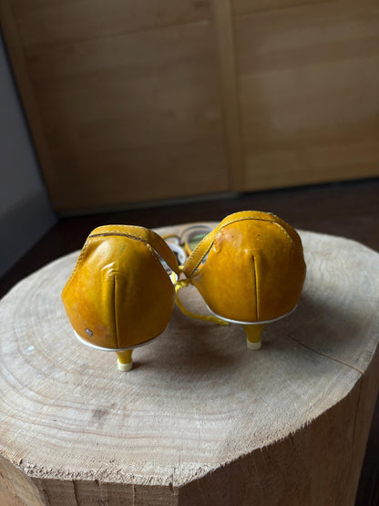 Vintage Yellow Y2K Mini Heels with Bow — additional view 5