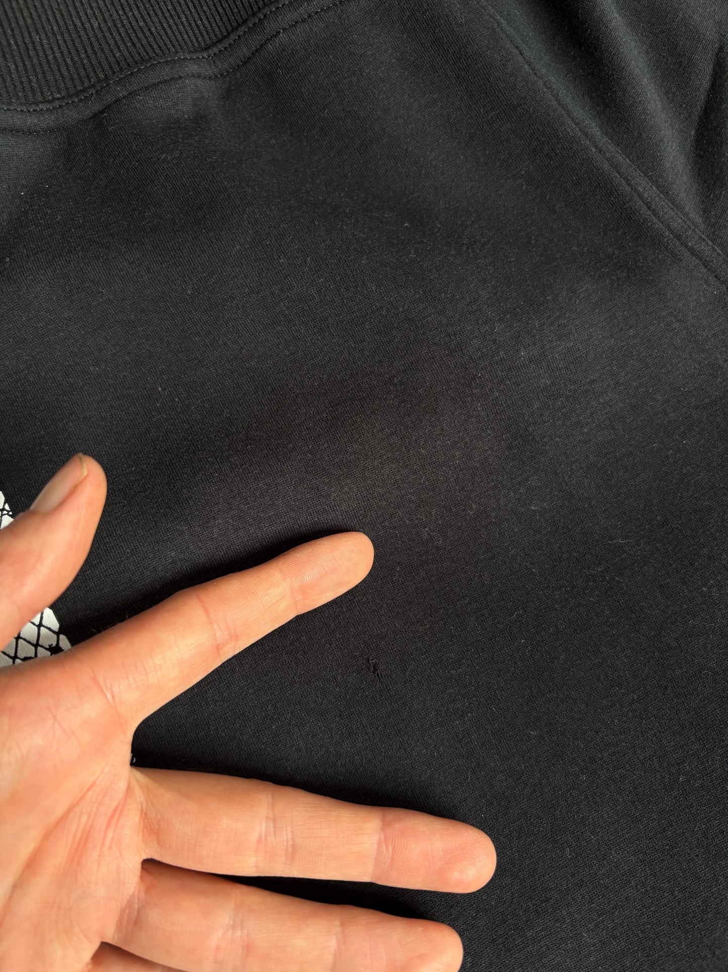 Vintage Adidas by Stella McCartney Black Cropped Track Pants with Snakeskin Side Stripes – Size S