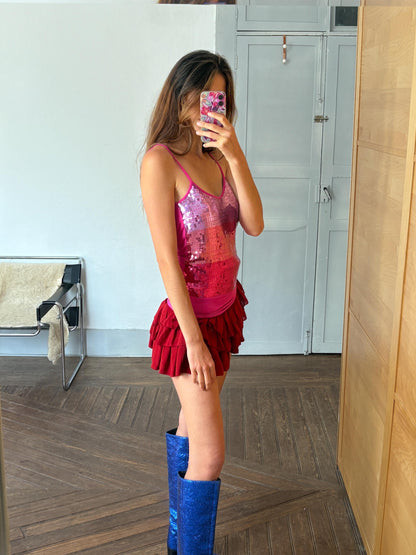 Y2K Pink Sequin Camisole — additional view 6