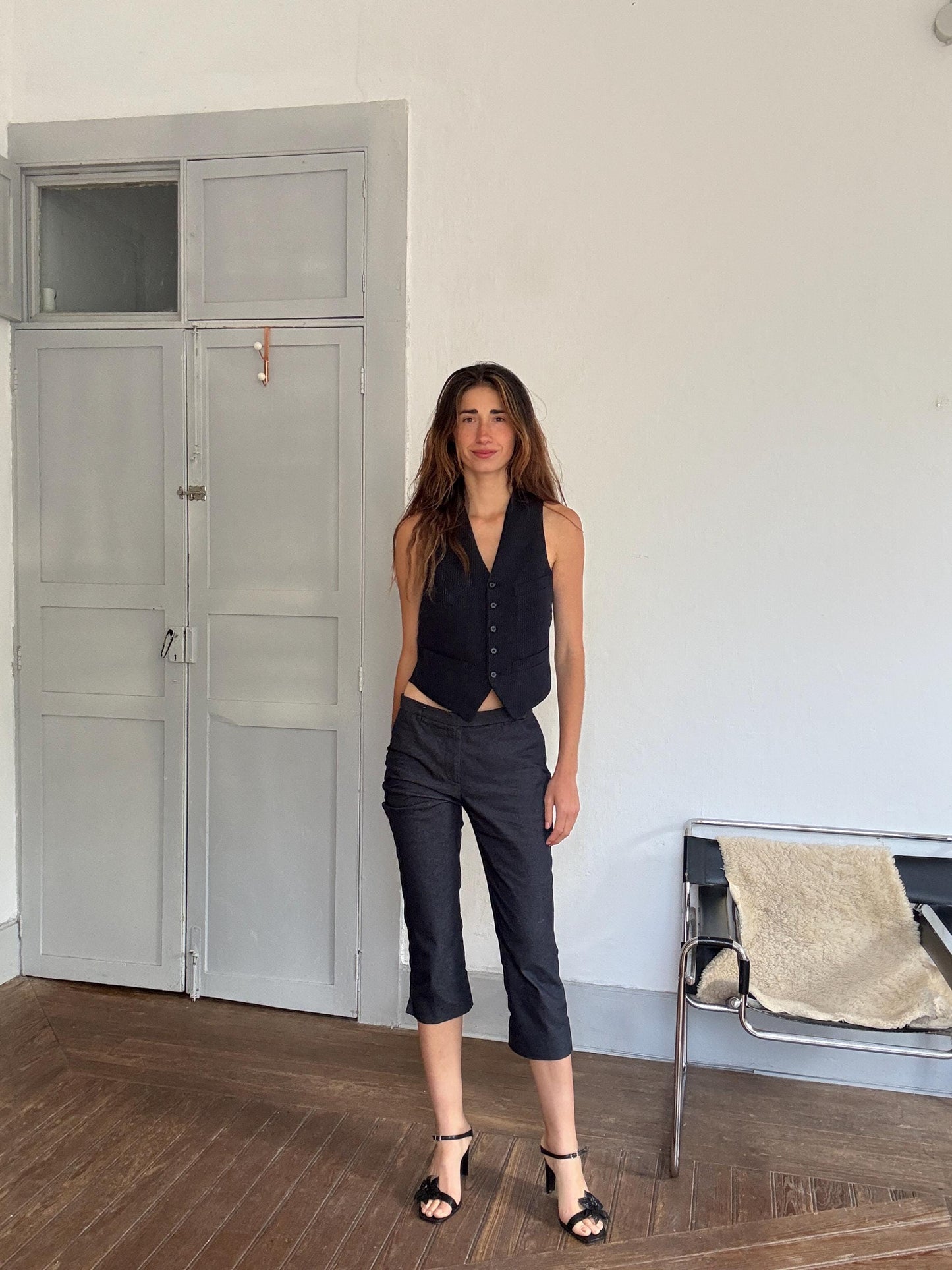 Vintage Moschino Cheap and Chic Cropped Pants – Size M, Luxury Designer Trousers