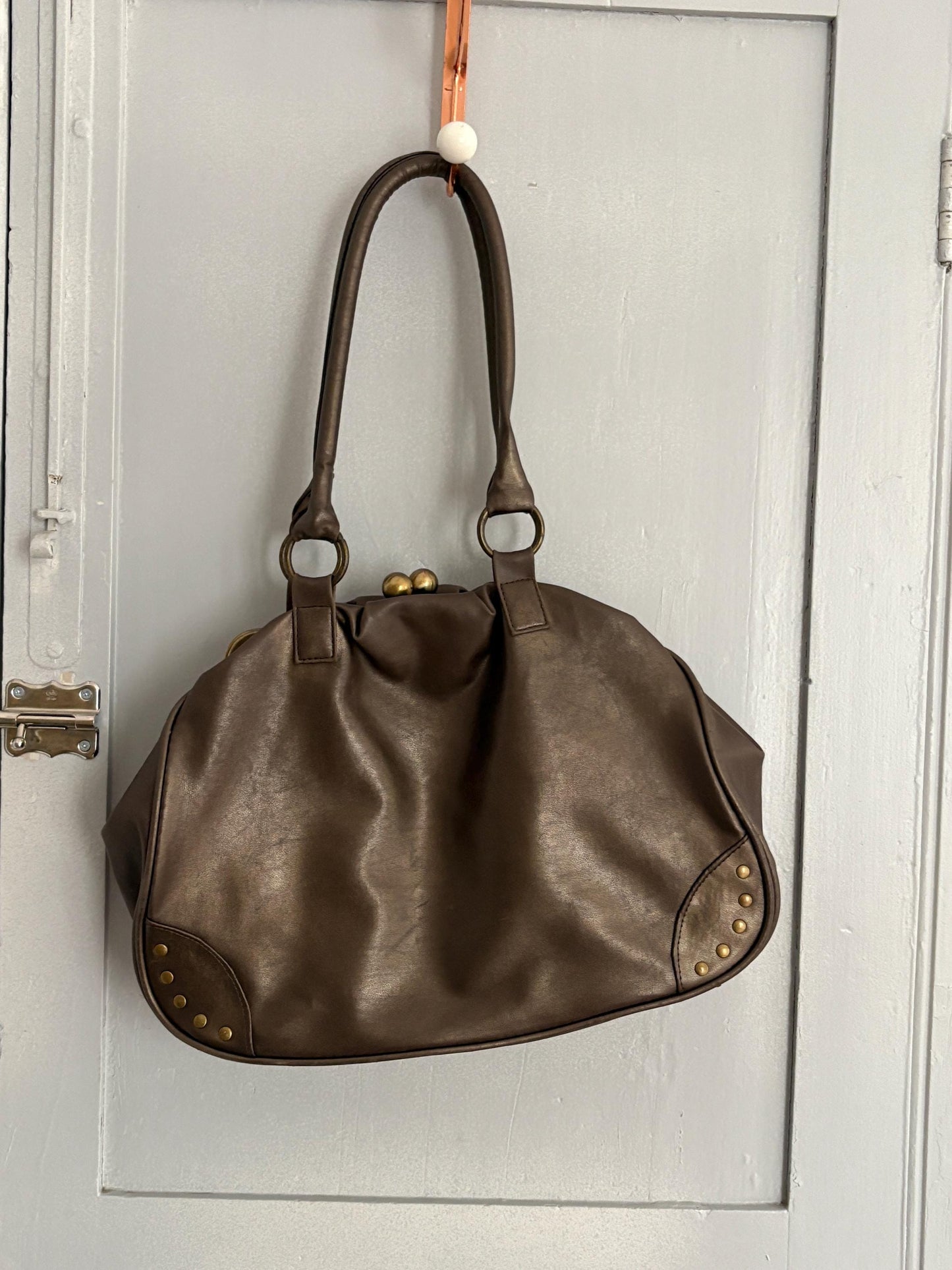Vintage Helena Rubinstein Shoulder Bag – 90s Minimalist Black Purse, Elegant Everyday Aesthetic, Classic Designer Style
