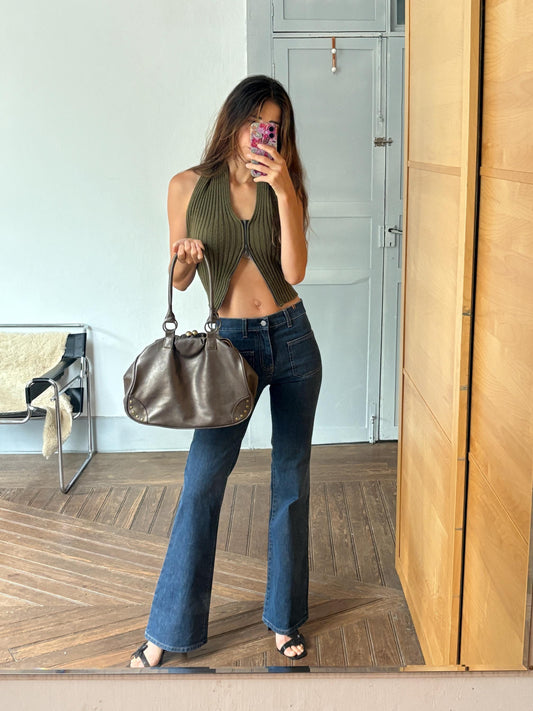 Vintage Helena Rubinstein Shoulder Bag – 90s Minimalist Black Purse, Elegant Everyday Aesthetic, Classic Designer Style