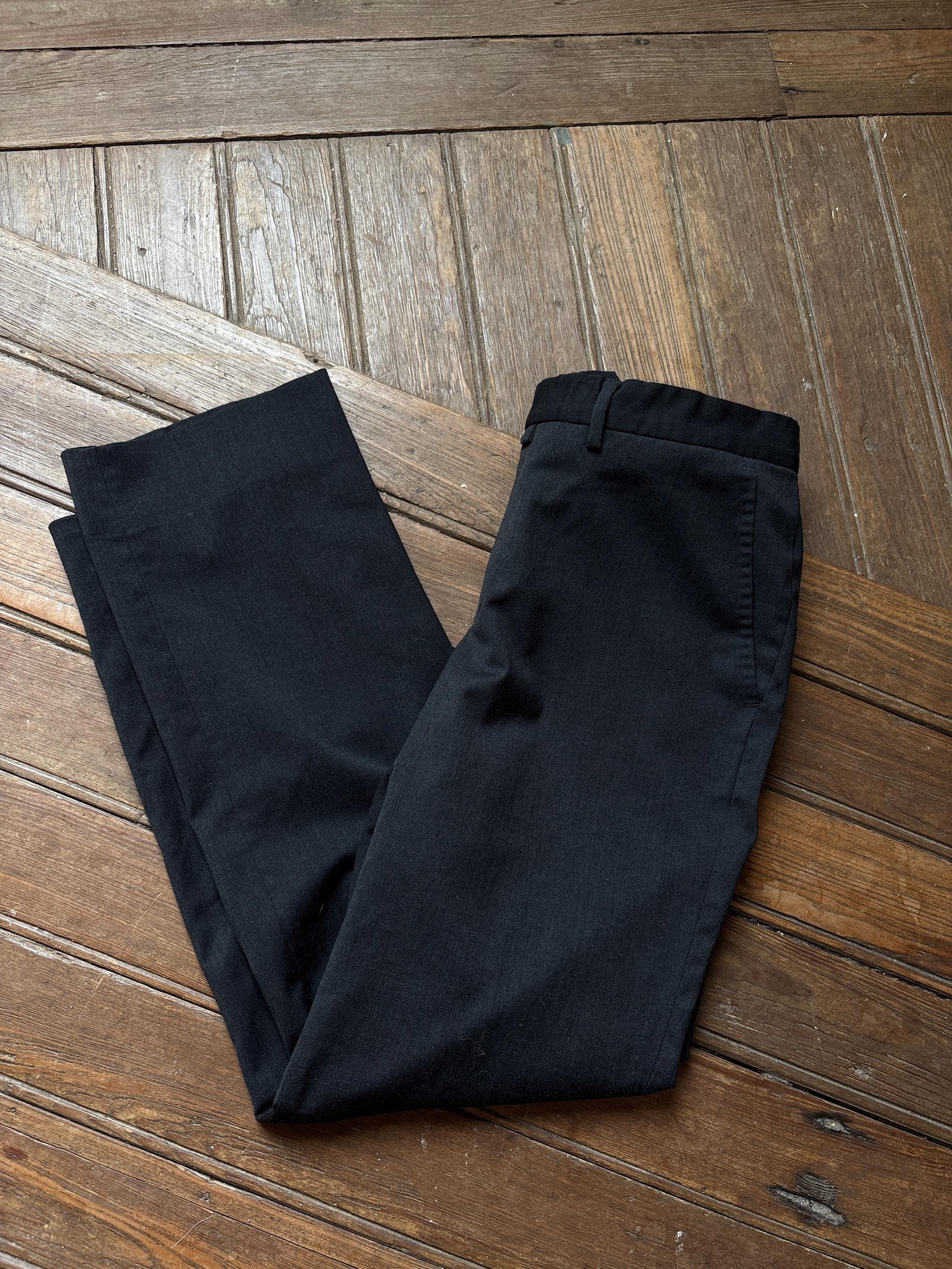 Vintage Men's Emidio Tucci Black Wool Blend Trousers – Classic Tailored Men’s Pants, Unisex Style