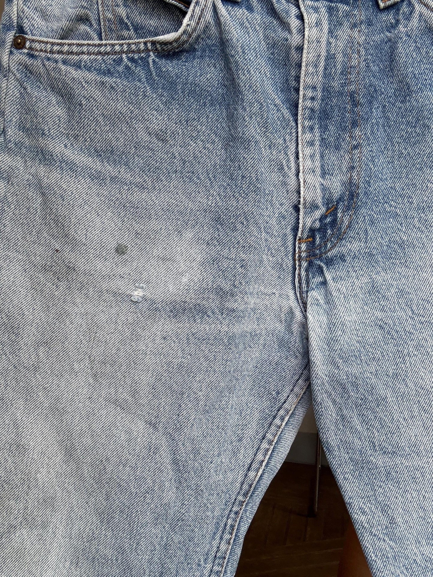 Vintage Levi’s Orange Tab 90s High Waist Jeans – W32 L34, Distressed Denim Straight Fit
