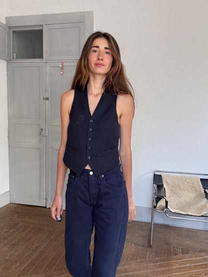 Vintage Navy Levi's 501 Jeans — additional view 7