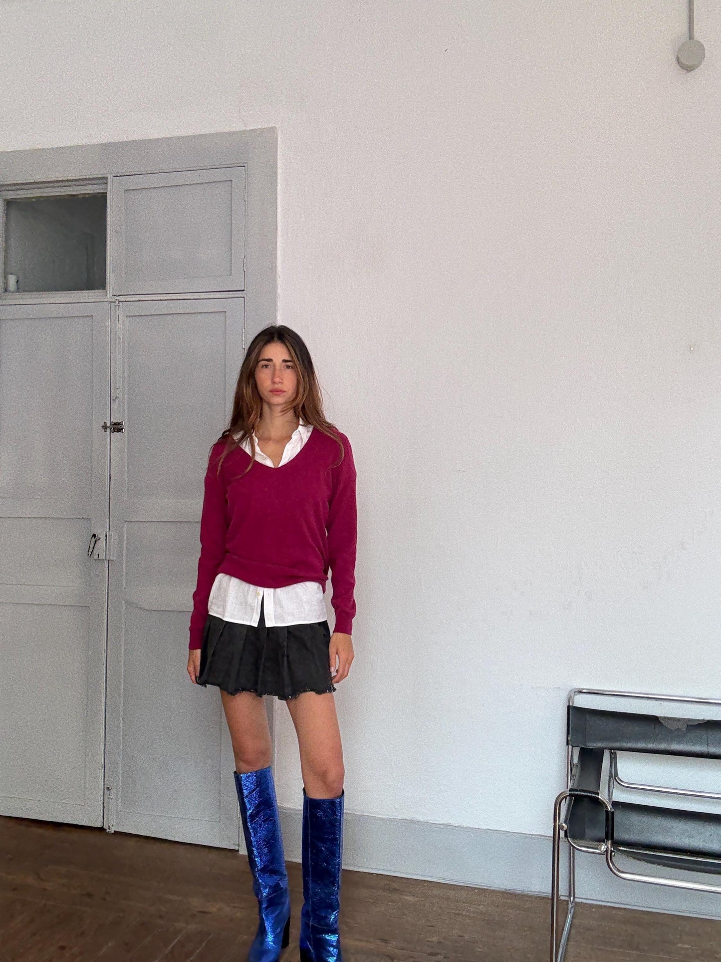 Vintage Caroll Paris 100% Cashmere Jumper – French Luxury Knit – Blair Waldorf Style – Tag Size L