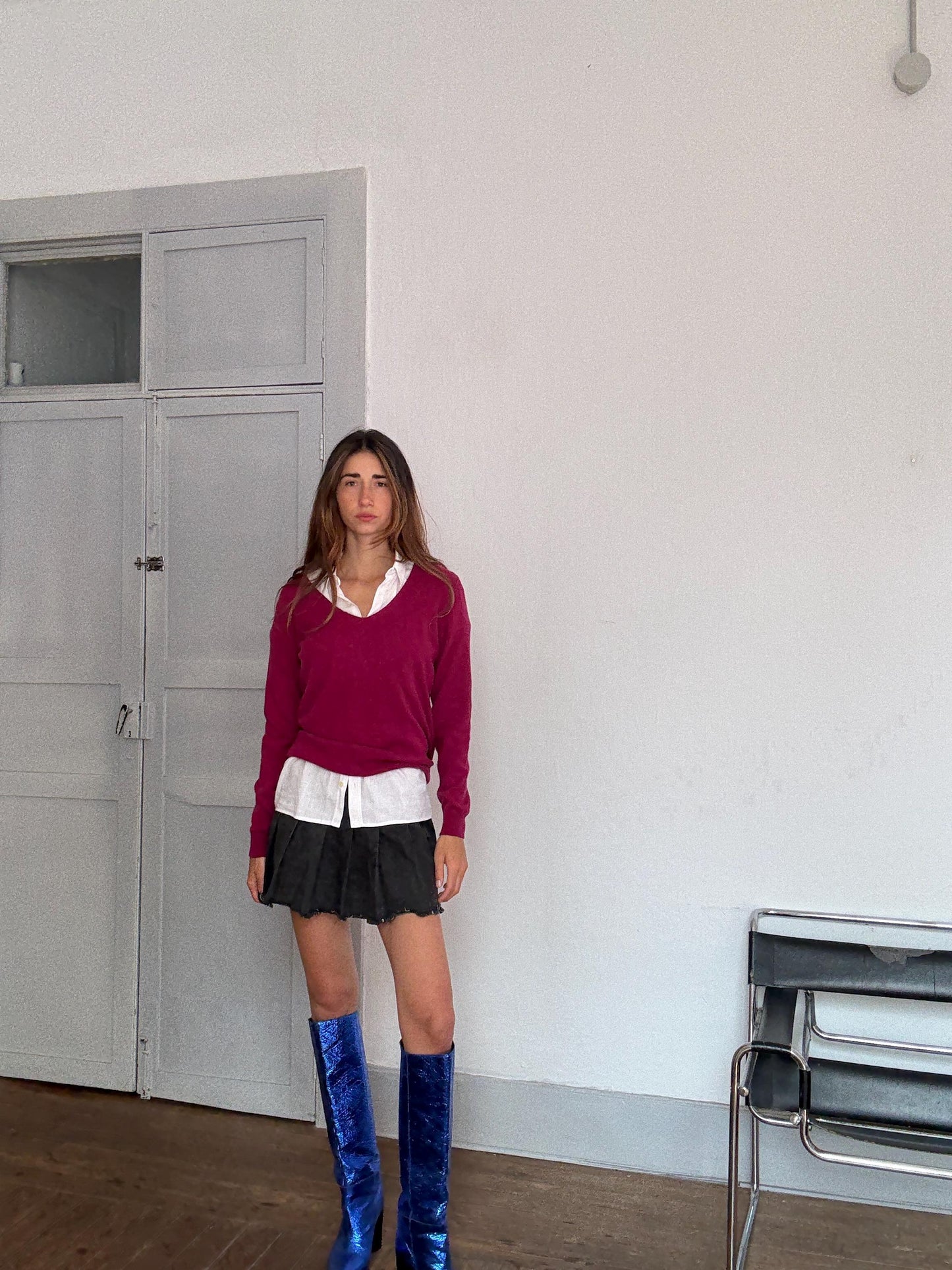 Vintage Caroll Paris 100% Cashmere Jumper – French Luxury Knit – Blair Waldorf Style – Tag Size L