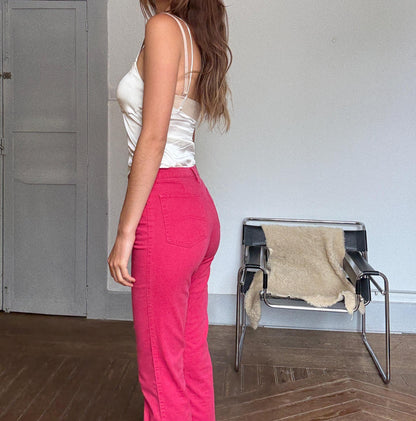 Vintage Armani Red Trousers — back view