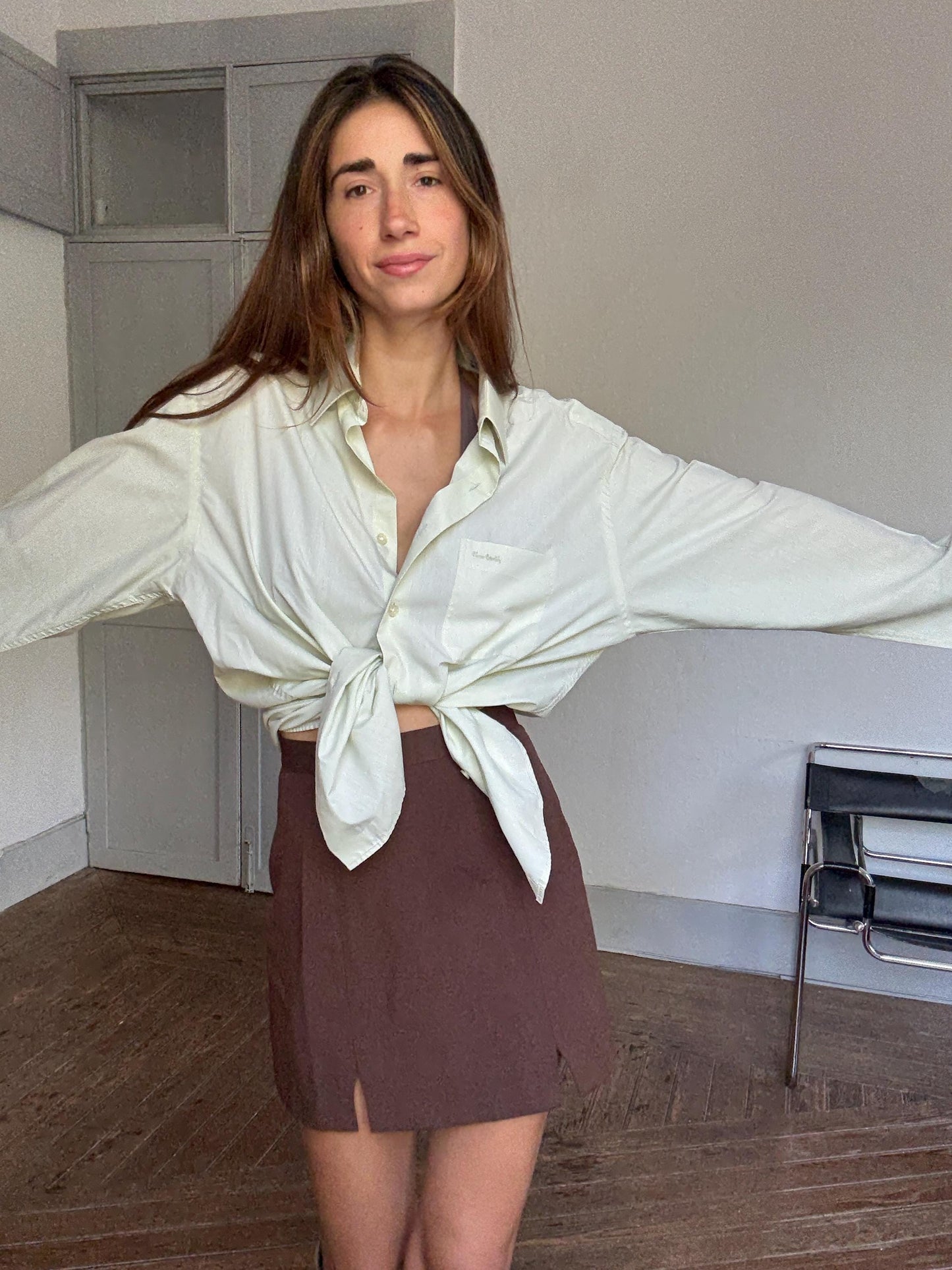 Vintage Pierre Cardin light green Oversized Shirt | Unisex Fit | Size XL