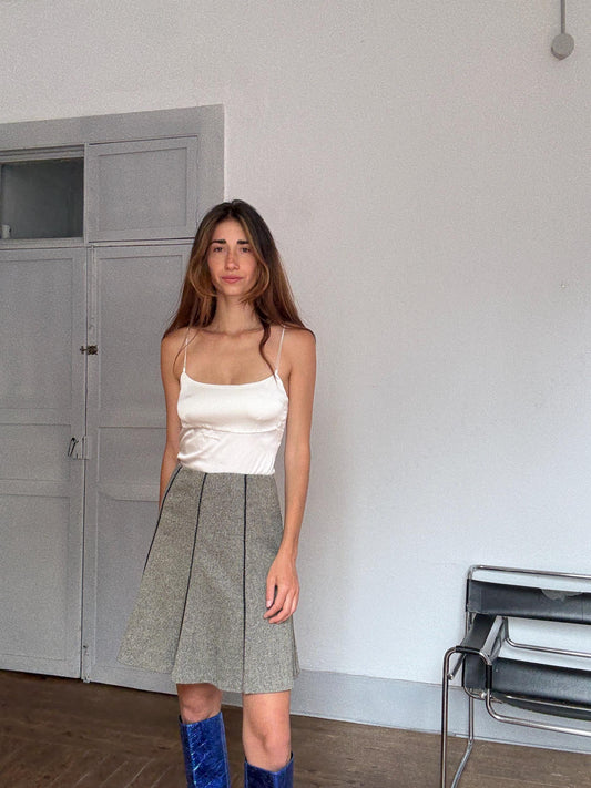 Vintage Ralph Lauren Wool Skirt | Preppy Academia Core | Size M