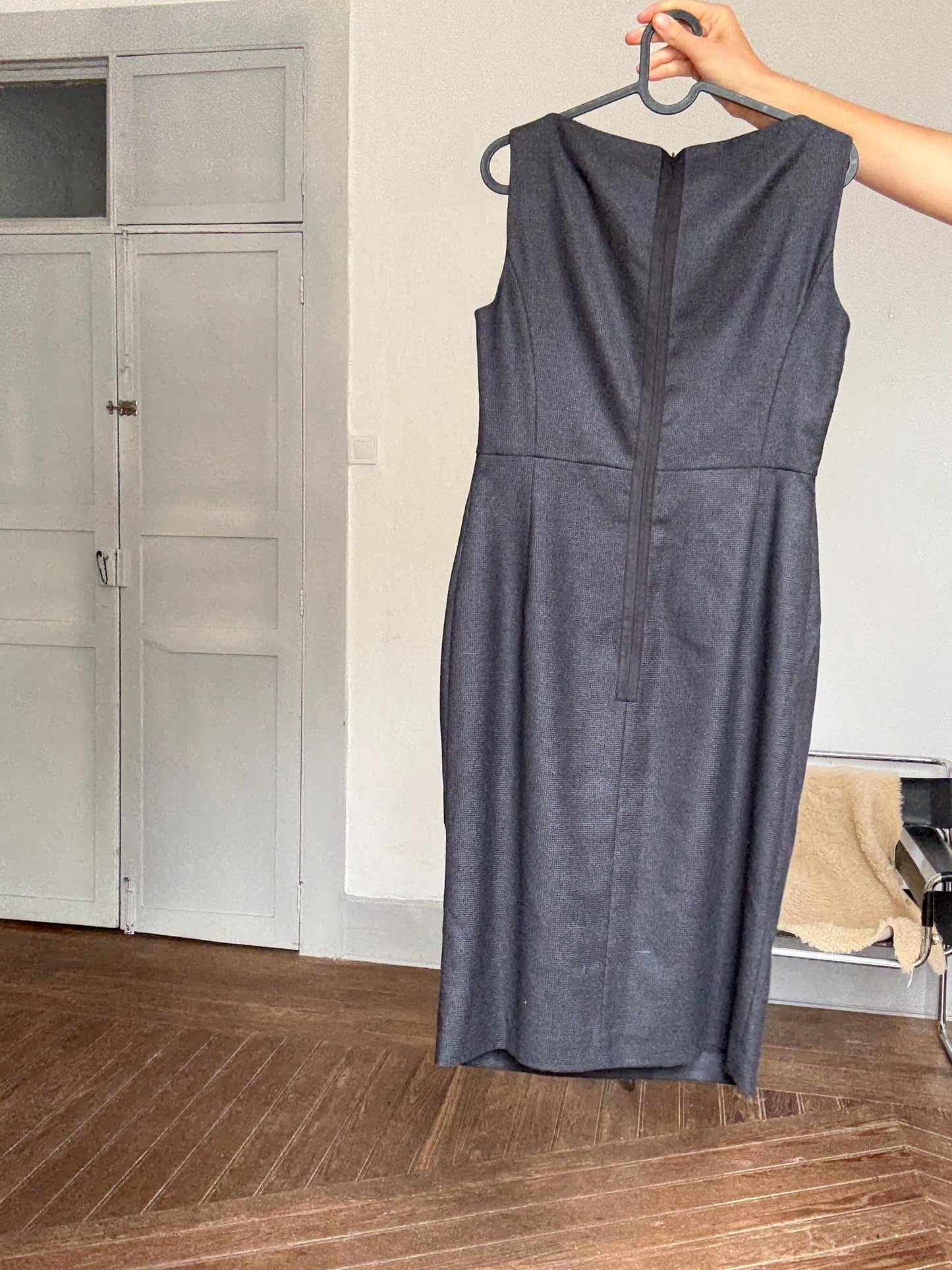 Purificación García Vintage Wool Dress | Elegant Formal Look | Size EU 40 | Size L 100% Wool | Classic Designer Piece | Office / Event Ready