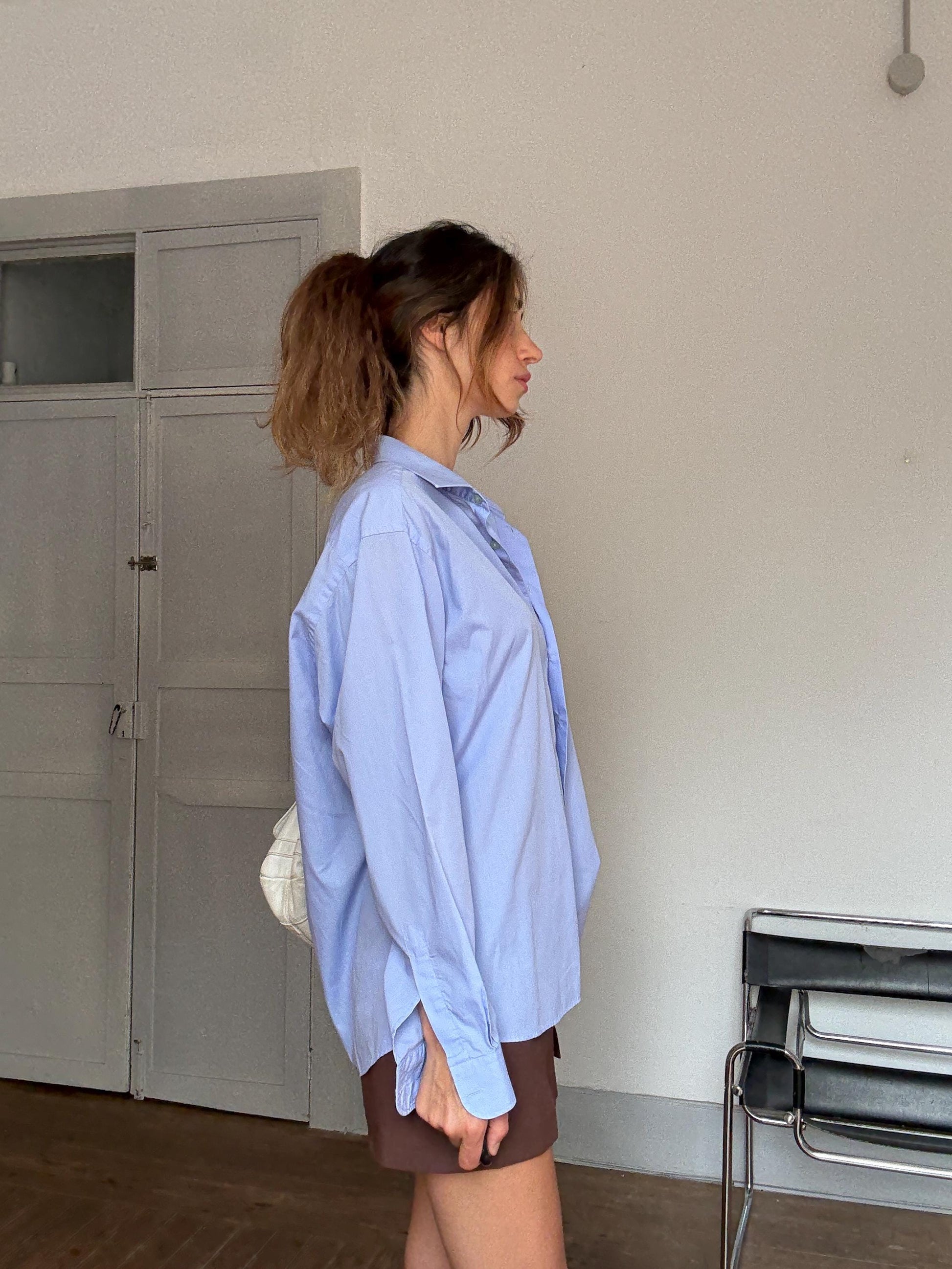 Vintage Pierre Cardin oversized button down shirt, size 43 – Scandi cool girl style à la Sofia Richie Grainge streetwear aesthetic