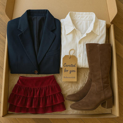 Annual Vintage Fashion Subscription Box — fabric close-up