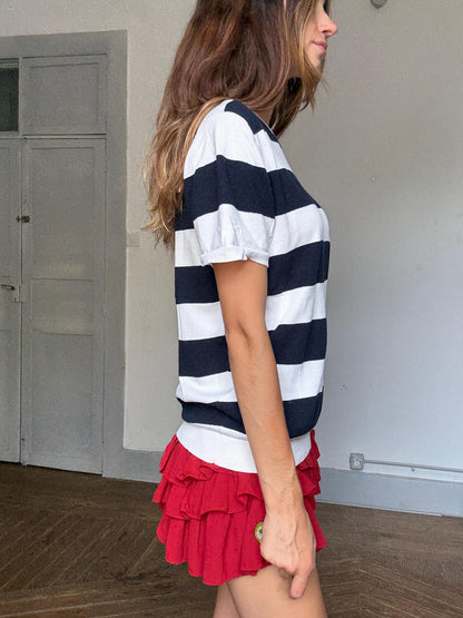 Navy & White Striped Tee Inspired by Brigitte Bardot — additional view 7