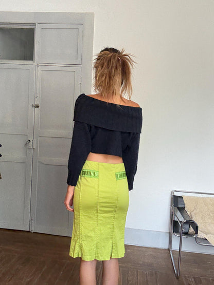 Vintage Roberto Verino Green Cotton Skirt — additional view 5